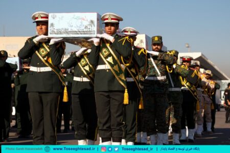 گزارش تصویری | مراسم استقبال از ۱۴ پیکر شهید گمنام در مشهد